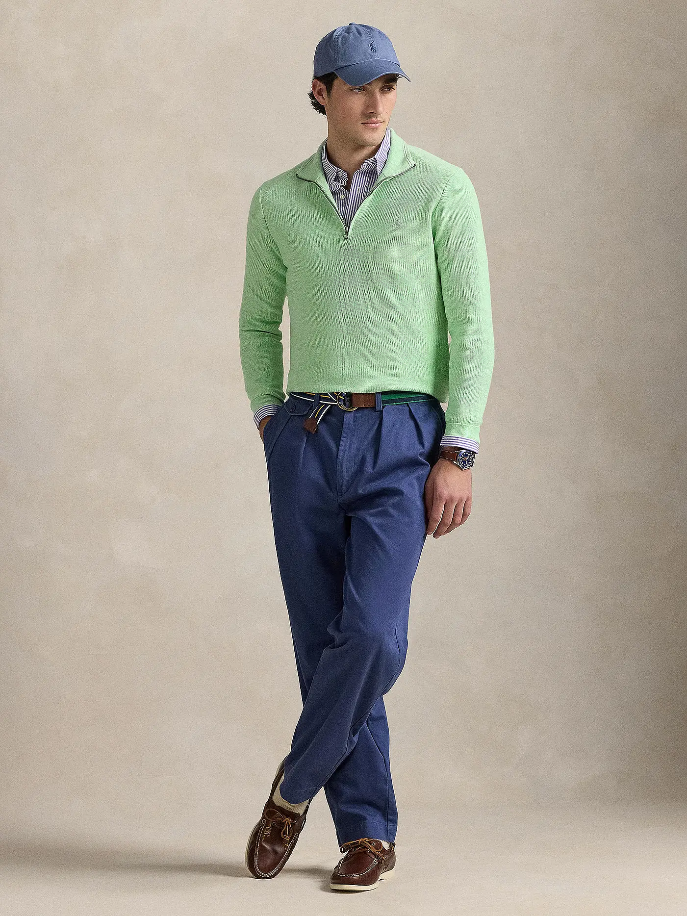 POLO RALPH LAUREN | Troyer Pullover | hellgrün